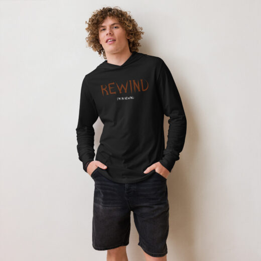 Rewind - Hooded Long-Sleeve Tee (multi-colors)