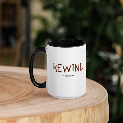 Im In Rewind - Mug with Color Inside (black/red)